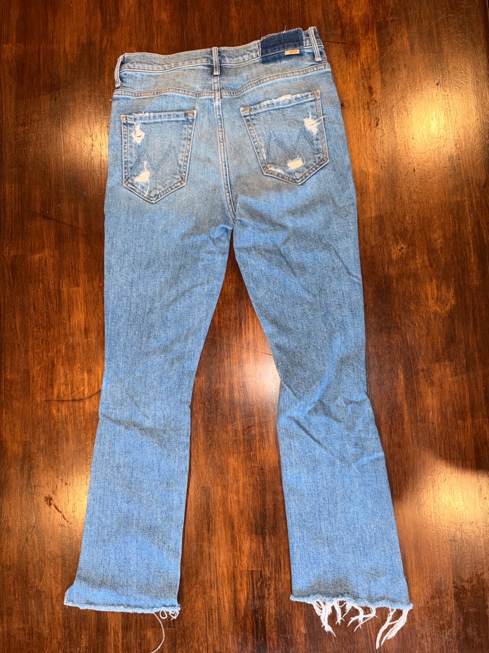 Mother Superior The Insider Crop Step Fray Jeans Women Holy Melancholy Size 28 - Picture 2 of 8